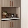 4PCS Natural Wooden Furniture Handle Nordic Kitchen Cabinets Pulls Handles Cabinets and Drawers Dresser Knobs Long Wardrobe Pull