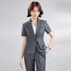 2026 Women's Slimming Short Sleeve Work Suit - Summer Hotel Front Desk Manager Office Wear