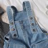 Summer Kids Boys Girls Cowboy Braces Baby Denim Bib Shorts Casual Suspender Jeans Shorts Pants