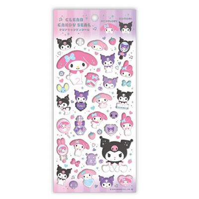 K Company My Melody X Kuromi Clear Candy Stickers 603007 My Melody KUROMI Sanrio