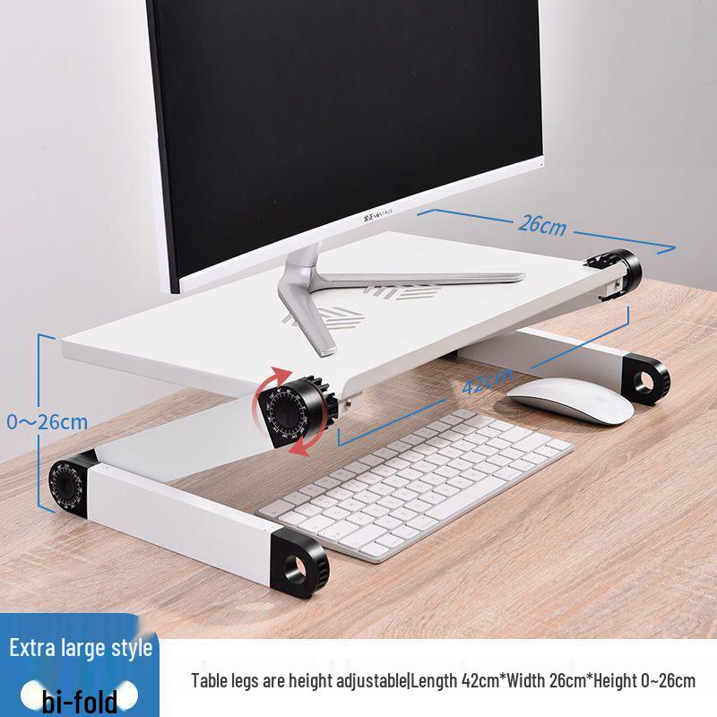 Support de riser réglable pour moniteur d'ordinateur de bureau