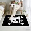 Pirate Cat Skull funny cool meme Home Bedside Rug Kitchen Bath Floor Mat Hallway Balcony Carpet Entrance Doormat hogar Decor