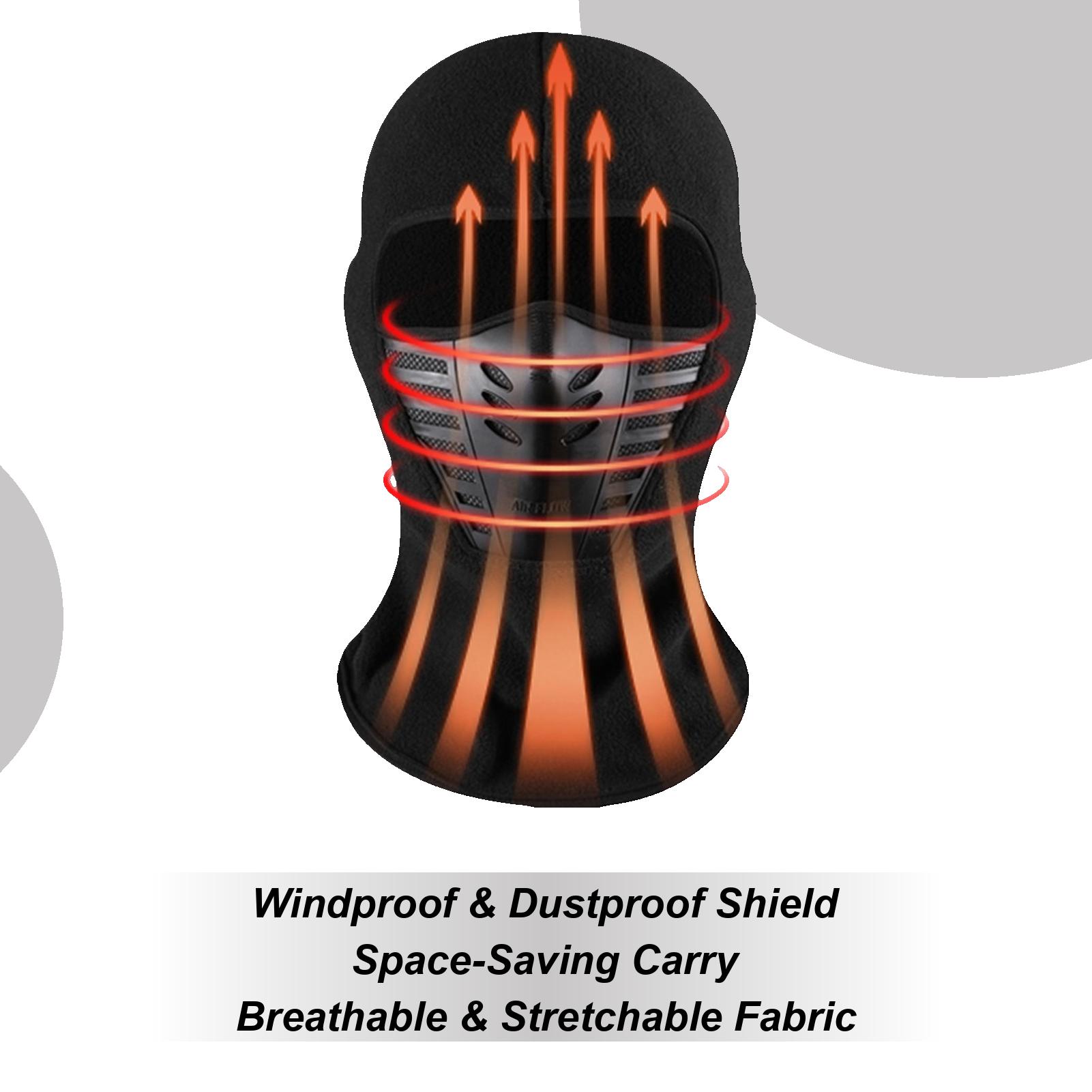 Winter Cold-Weather Head Cover Motorcycle Head Cover Windproof Dustproof Thermal Warm Motorcycle Head Hood for Men Women CN