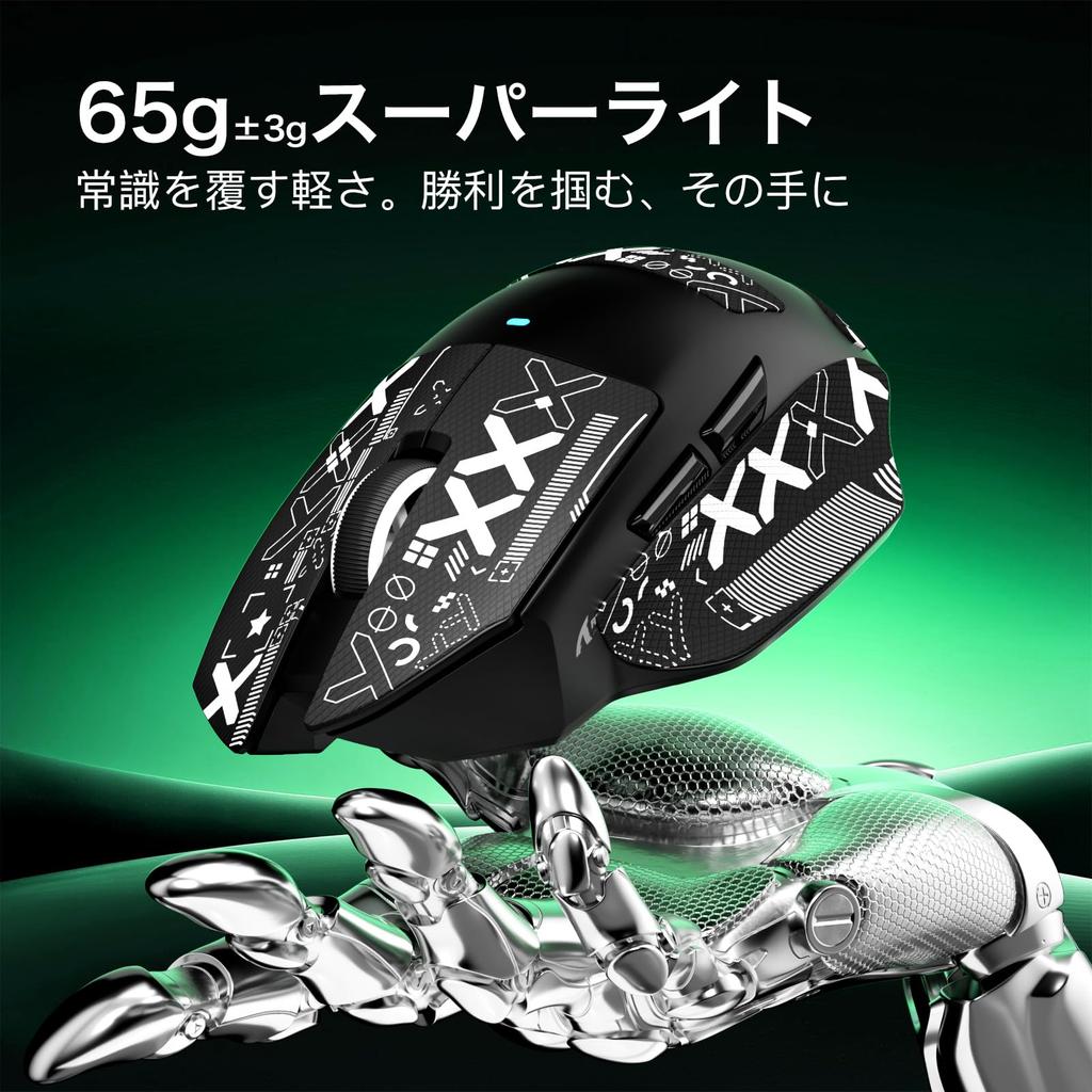 MAMBASNAKE X ATTACK SHARK V6 Gaming Connection PAW3311 Optical Adjustable DPI Up To RGB Magnetic Charging 100 Million Cycle Life Ergonomic 1000Hz