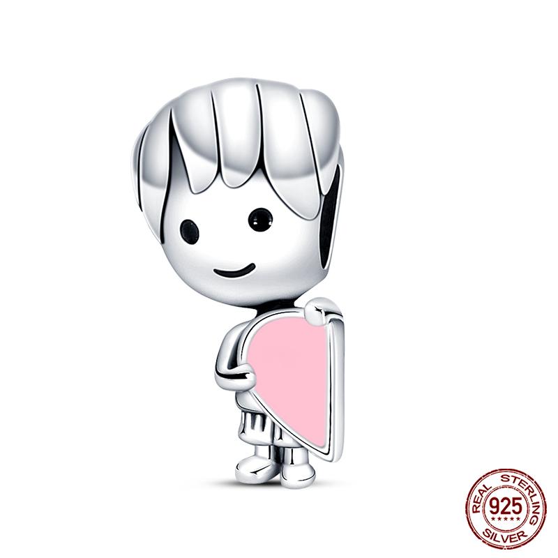 New In Real Copper Boys And Girls Bicycle Charms Beads Fit Qikaola Original Bracelets Fine Diy Jewelry Making