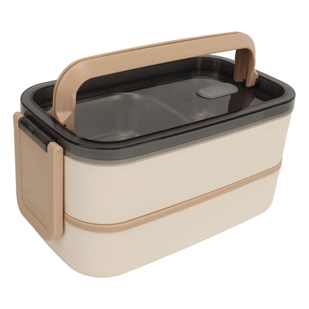 3 Compartments Compartment Lunch Box Double Layer Thermal Lunch Box Food Container  For Travel