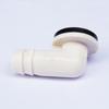 Drain Hose Connector Elbow 15mm/0.59in with Rubber Ring No Leaking Easy to Install for Air Conditioner External Unit