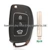 Capa de Chave Dobrável de 3 Botões Hyundai para Mingtu, ix25, IX35, Langdong, Nova Sonata - Carcaça Externa para Substituição de Controle Remoto
