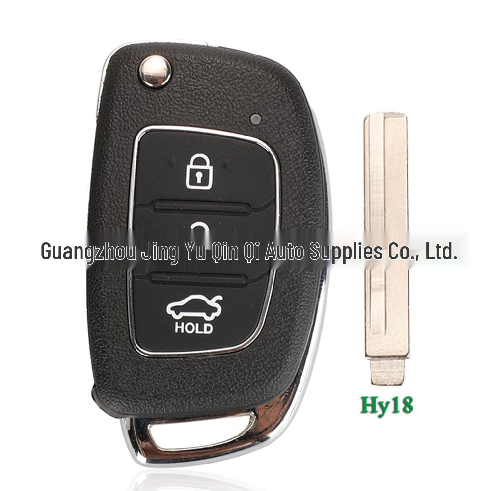 Capa de Chave Dobrável de 3 Botões Hyundai para Mingtu, ix25, IX35, Langdong, Nova Sonata - Carcaça Externa para Substituição de Controle Remoto