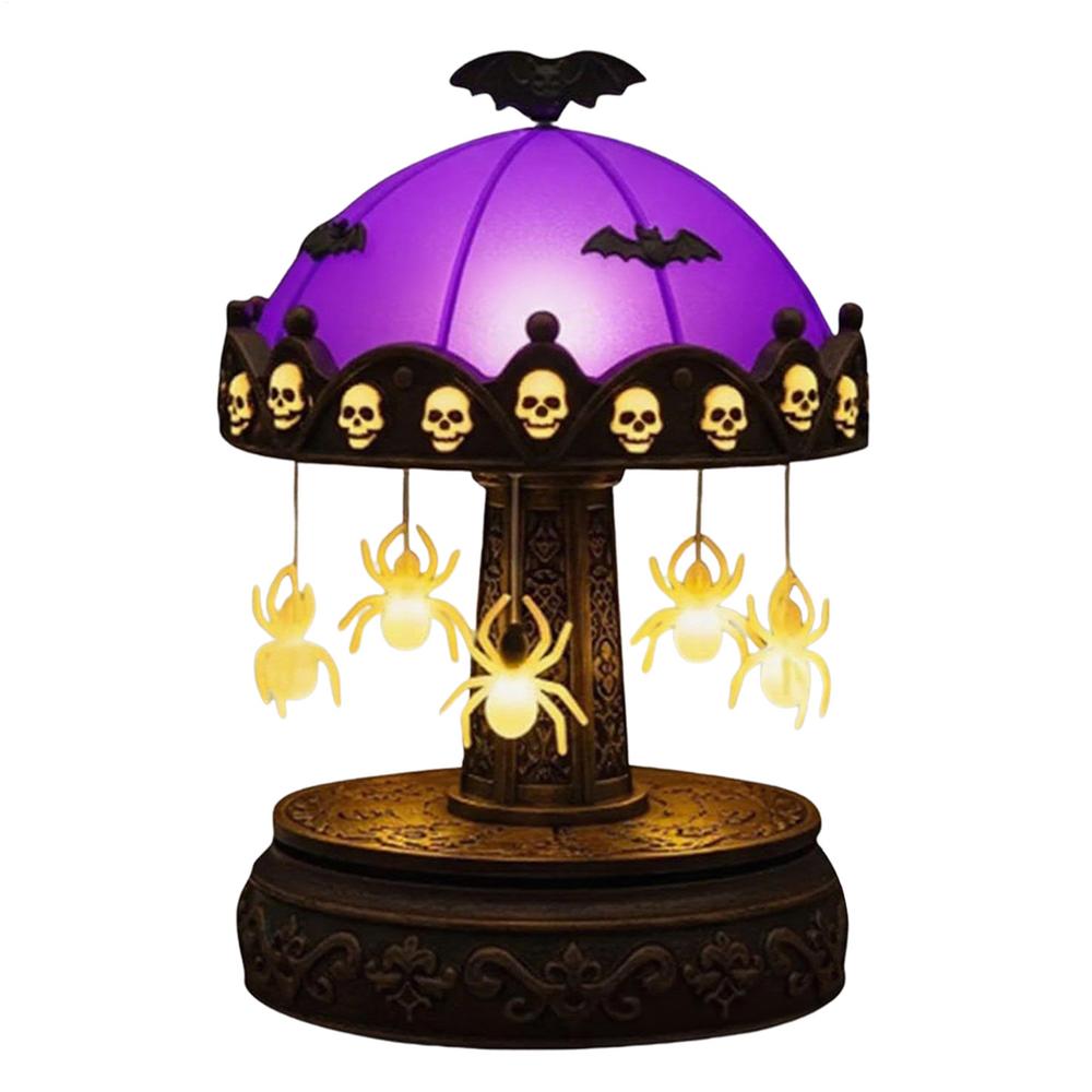 Light Up Ghost Spooky Carousel Ghost With Light For Table Scary Halloween Decoration Eerie Home Accents For Festival Outdoor