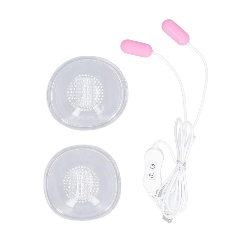 Elektrisk brystmassasjeapparat Vibrasjon Juster Styrke Fremme Sirkulasjon Brystmassasjemaskin USB-plugg