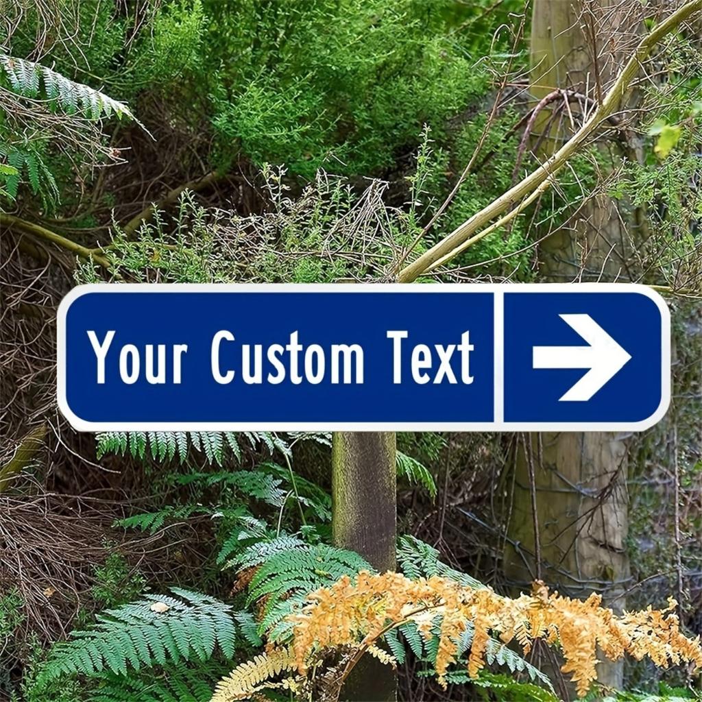 Personalized Custom Text Metal Tin Sign Outdoor Wall Decor