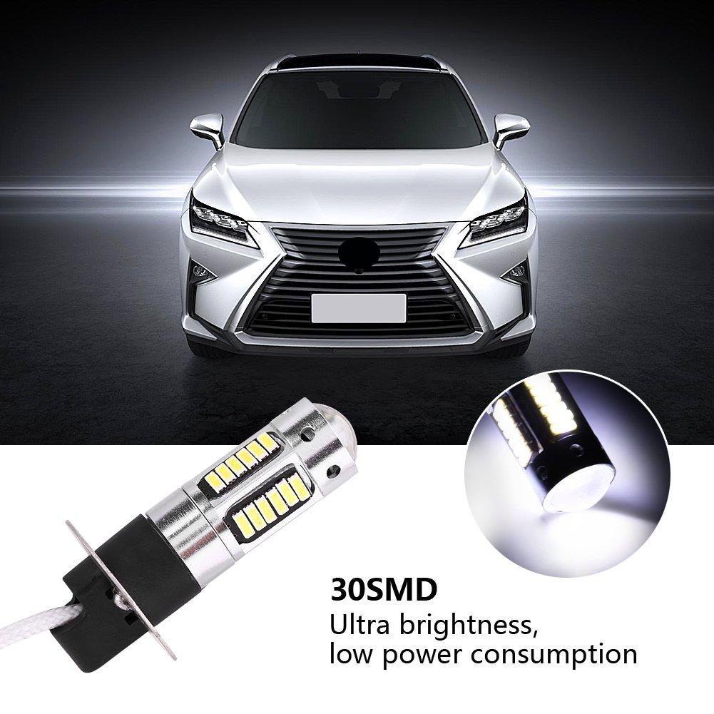 Fog Lamp H3 Led -Qiilu LED Fog Light Bulb H3 LED Fog Bulb
