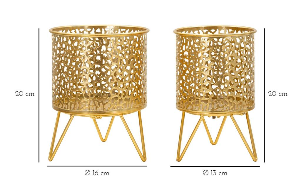 Vase Holderpiny Set 2 Pcs Cm Ø 16X20-13X20