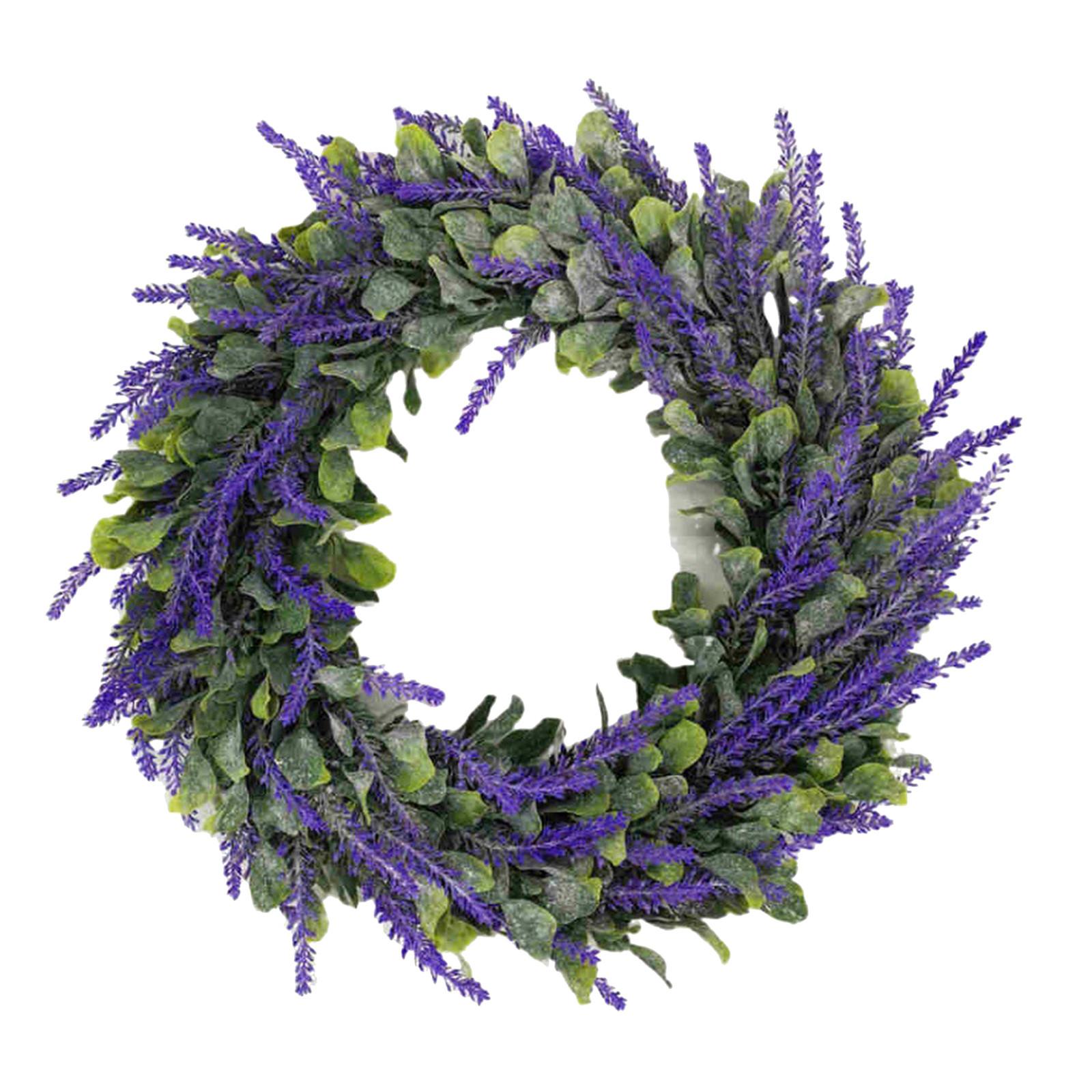 

Lavender Simulation Garland Ring Field Pendant Door Knocker Round Wreath L фиолетовый