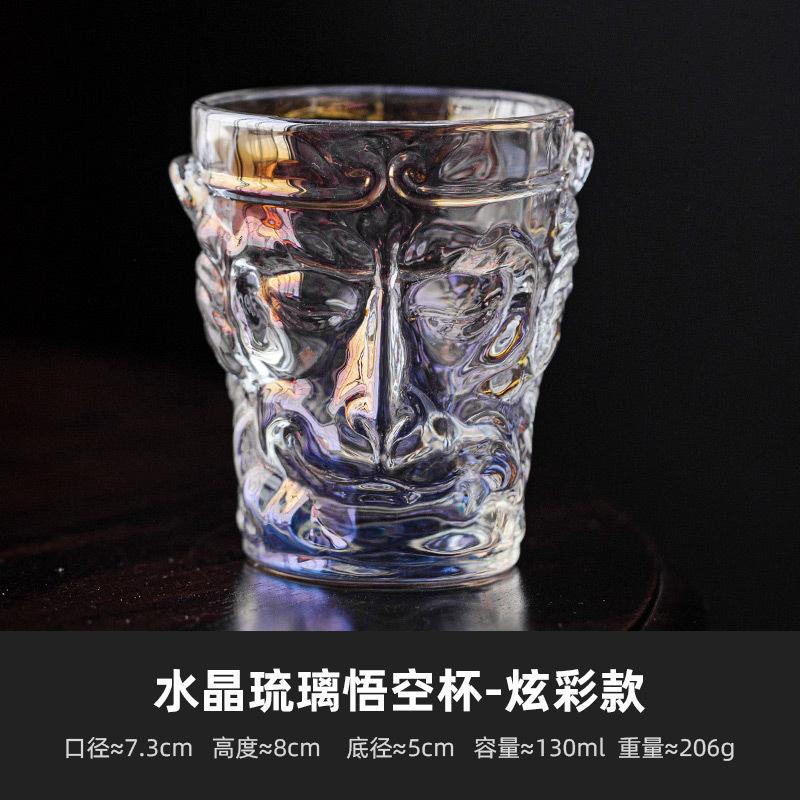 Soška Buddhy Skleněný šálek Kung Fu Čajový šálek Šálky na odpolední čaj Sklenice na vodu Skleněný hrnek Květinový čajový šálek Hrnek na mléko Hrnek na čaj Sklenice na víno Dárek