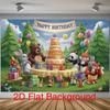 Party Backdrop Cake Flat Animals Cafe Restaurant Club Garage Booths Studio Photo Background Decor Birthday Party Decor