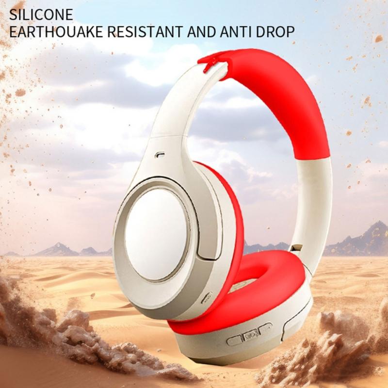 Replacement Ear Pads Earphone Cushion Headbeam Pad for IKF King Professional Headphone Noise Isolating Silicone Earpads
