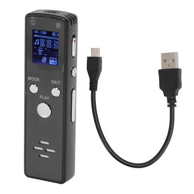 Digital Voice Recorder Noise Reduction 220mAh MP3 Player Recorder Portable Zinc Alloy Sound
