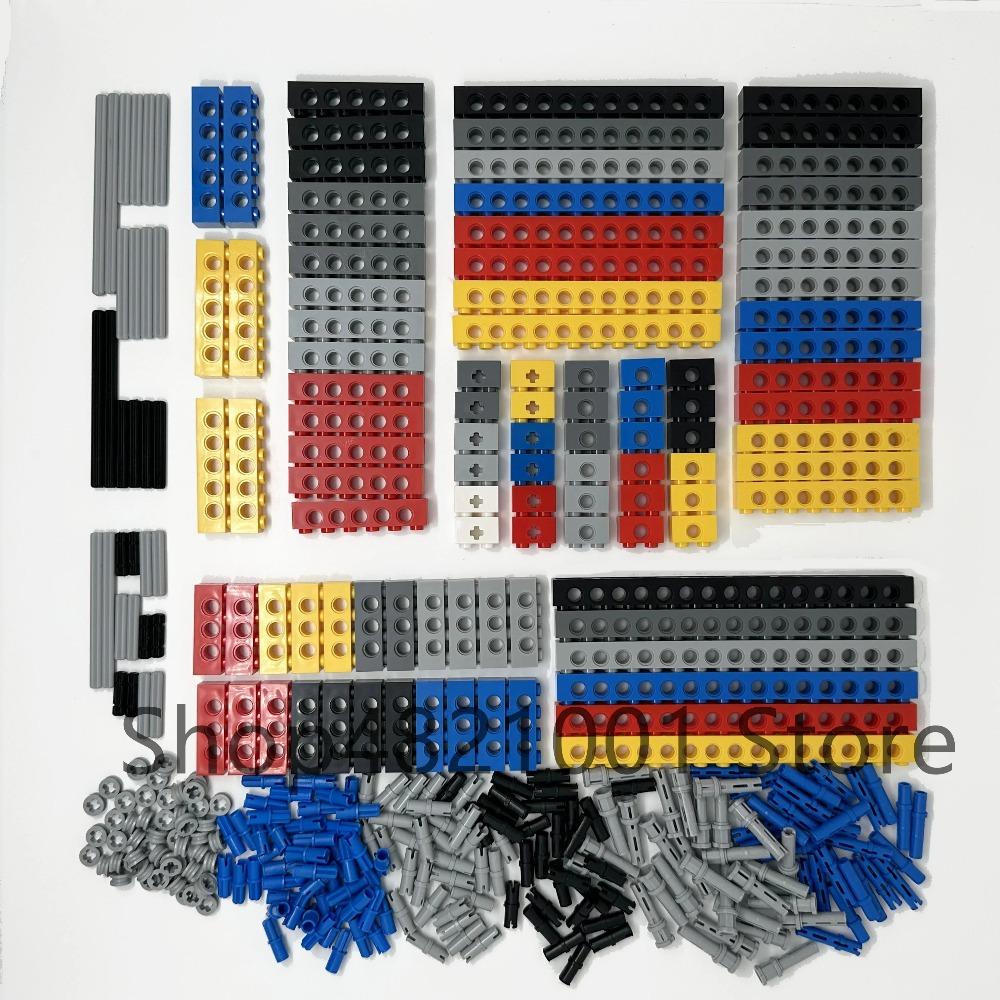 High-Tech Technical Parts Pin Beam Liftarm Axle Connector Panel Gear Car Motorcycle Building Blocks Bricks Technology Set Toys