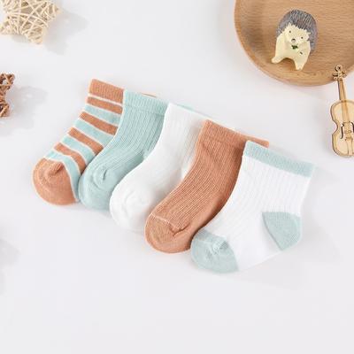 5 Paar Unisex Babysocken Niedliche Rutschfeste Kindersocken Jungen Mädchen Baumwollsocken Babyzubehör Neugeborene