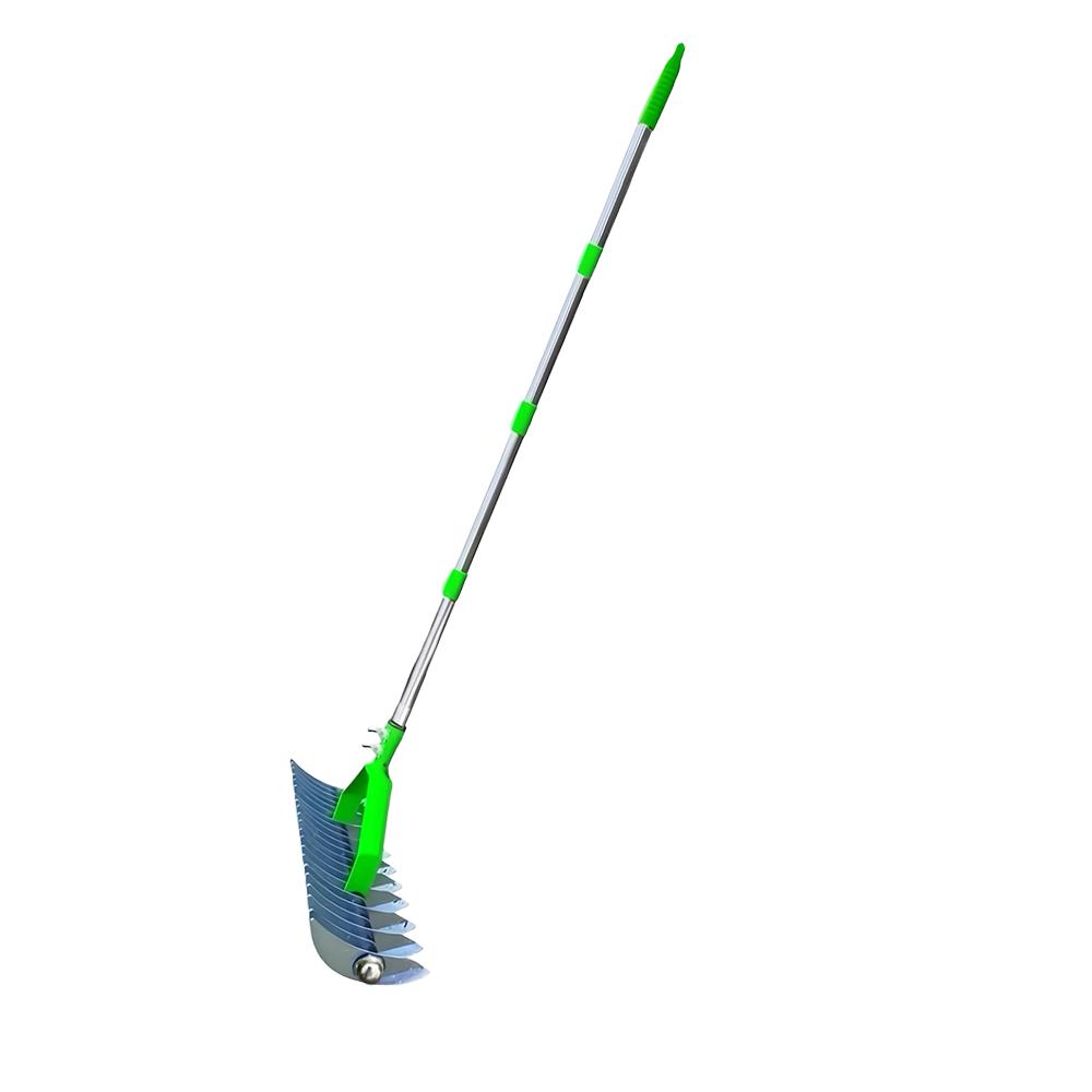 Detachable Lawn Rake Thatch Rake for Lawn Care Dethatching Rake Garden Leaf Rake Soil Cultivator Lawn Grass Rake Aerator Tool