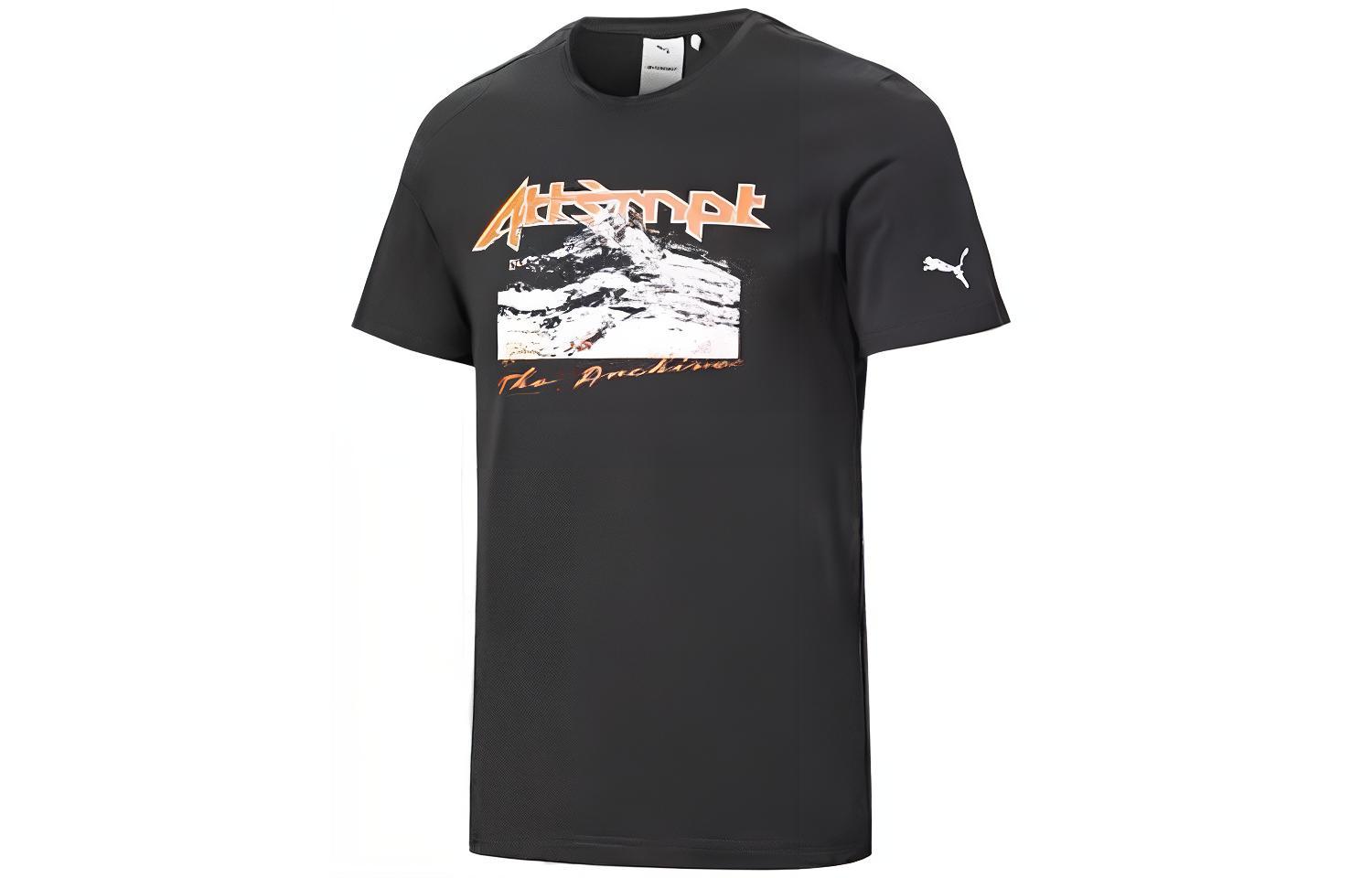 PUMA x ATTEMPT T Shirt Unisex Black 598194-01 XS