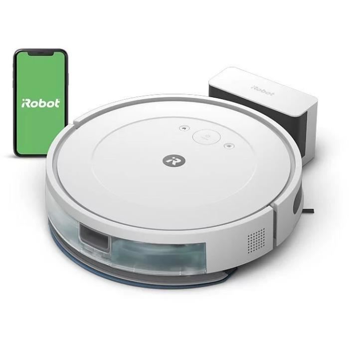 Aspirateur Robot Laveur - IROBOT Y011240 Essential Roomba Combo - 400 Ml - Blanc