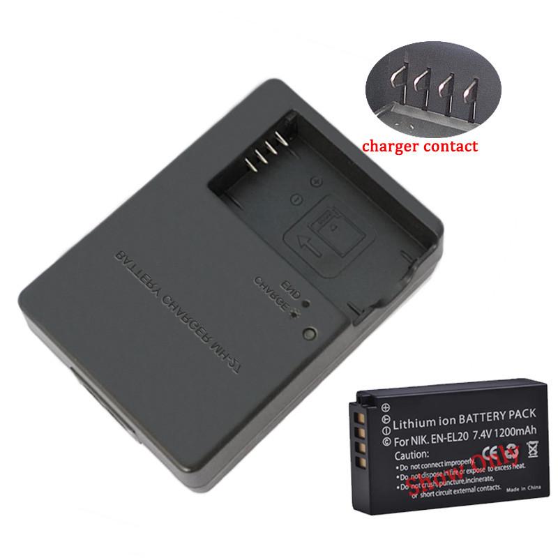 MH-27 Charger Compatible with Nikon EN-EL20 Battery for Coolpix A J1 J2 J3 S2
