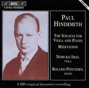 

CD [CD] NOBUKO IMAI, P. HINDEMITH, PAU - Hindemitt: Viola Sonatas BISCD651 BIS 1994 Scandinavi Classical Used