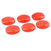 6Pcs Guitar Tuning Peg Buttons Plastic Comfortable Grip Tuner Buttons for Electric Acoustic Guitar Red