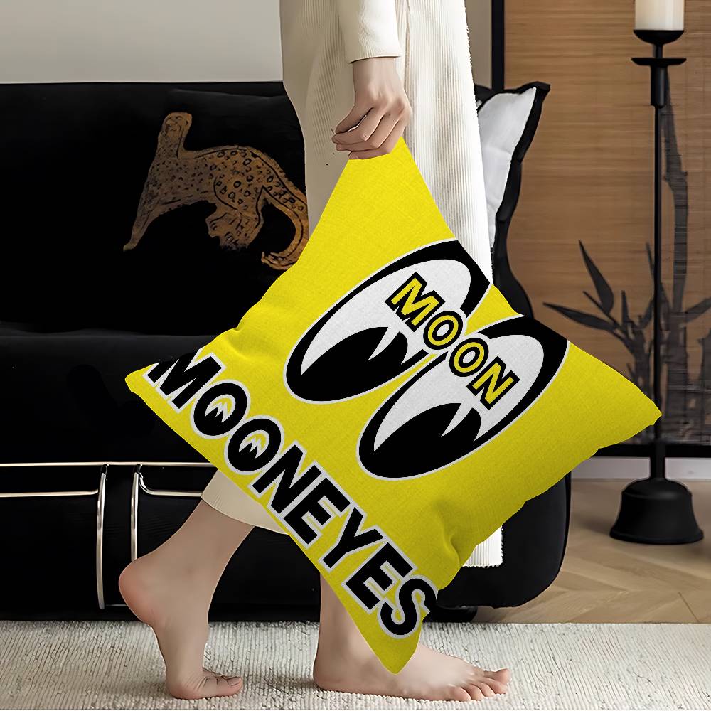 M-Mooneyes Pillow Cover for Bedroom Room and Living Room Sofa Decorative Cushion Cover