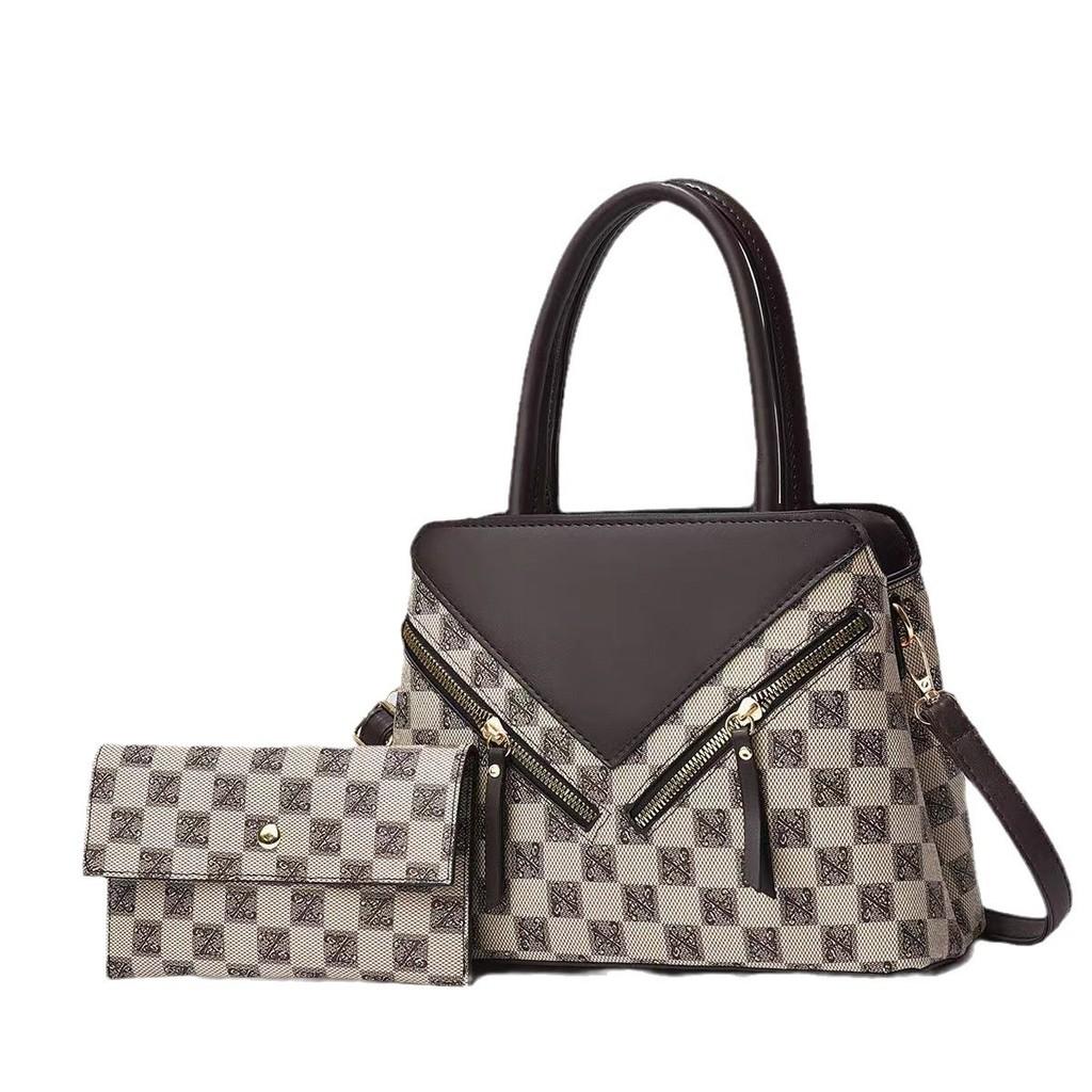 Schicke Minimalistische Colorblock PU Schultertasche Stilvolle Kompakte Handtasche Für Damen