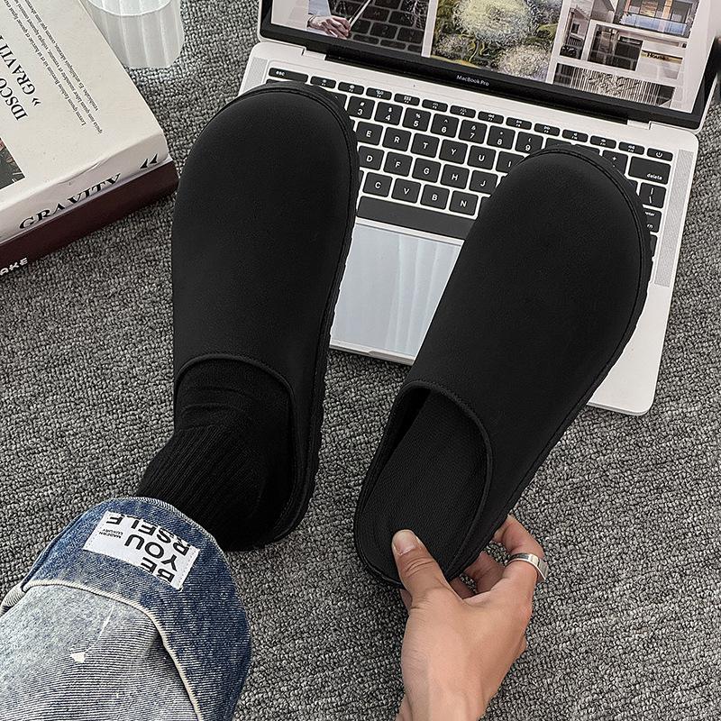 Nové pánské pantofle nika mango hlava nízké poloviční nazouváky líný muž jeden pedál taška hlava nazouváky pánské