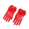 1 Paar Spitze Mädchen Formelle Handschuhe Stilvolle Bequeme Stoff Fäustlinge für Hochzeitskleider und Andere Besondere Anlässe