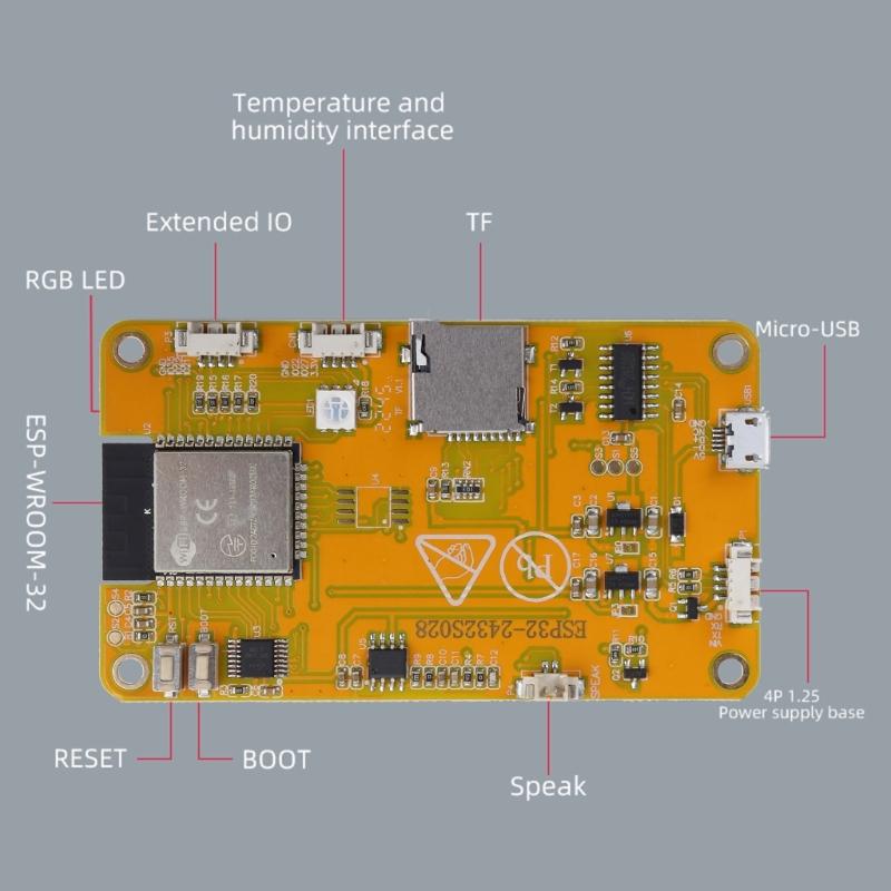 ESP32 Development Board Wifi  2.8 Inch 240x320 Intelligent Display TFT Module n LVGL Automatic Download
