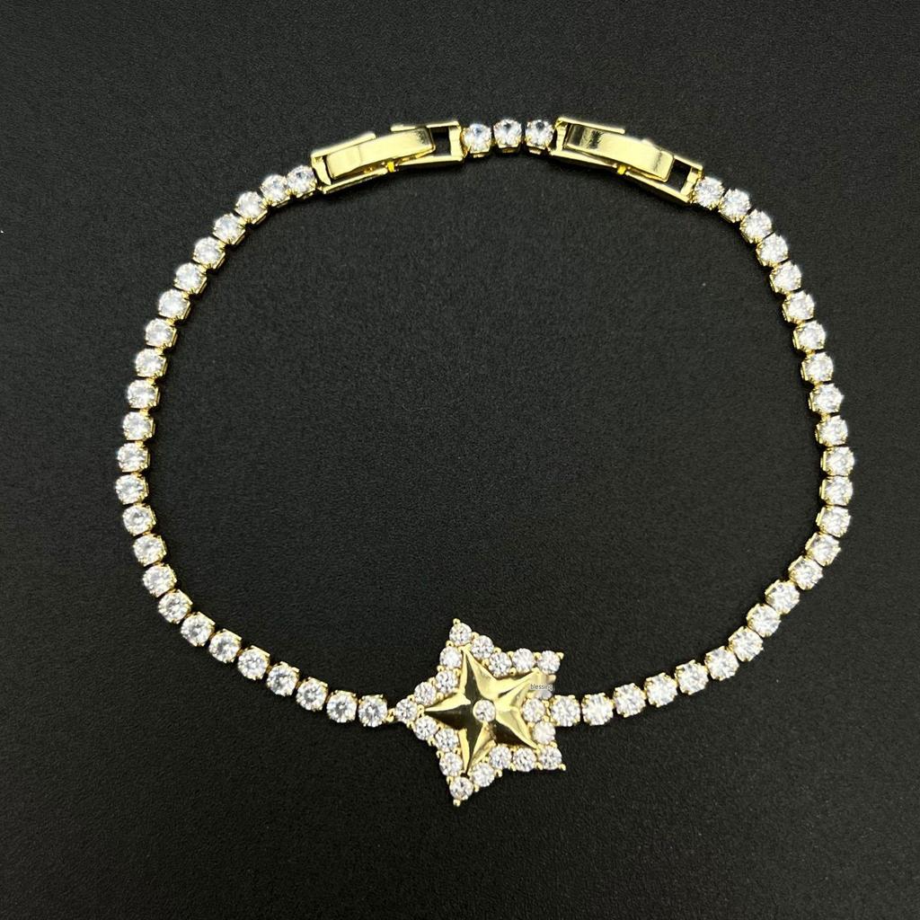 Luxury Geometric Zircon Bracelet - European & American Style