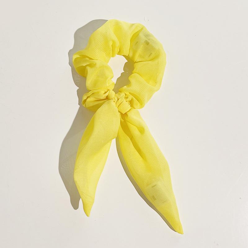 LED Light-Up Large Intestine Hair Scrunchie - Women's Shiny Nightclub Elastic Flower Headband for Parties and Christmas