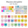 Pigmentos de Acuarela de Plástico 24 Colores Acuarela Sólida Pigmento Sólido Portátil Amigable para Principiantes