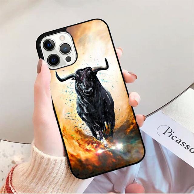 Bullfight Bull Fighter Phone Case for iPhone 17 Air 16 16e 15 Plus for Apple 13 11 12 14 Pro Max Cover Coque Fundas