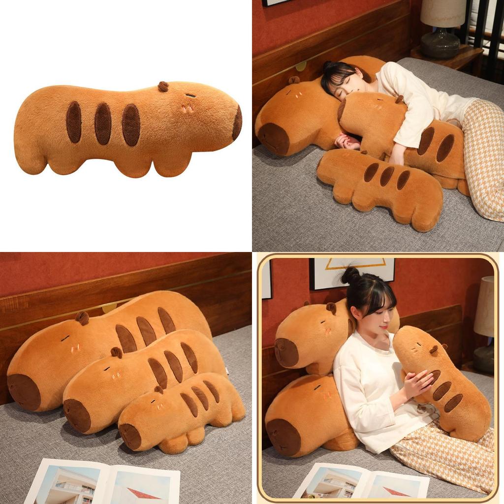 Adorable Capybara Plush Pillow For Cozy Bedroom Cuddling Soft Animal Toy Gift