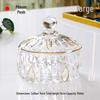 Elegant Crystal Glass Candy Jar: Exquisite Transparent Bowl for Sweets, Snacks & Jewelry