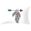 30X50cm Feather Pattern Printed Decorative Cushion Bedroom Living Room Backrest Home Rectangular Pillowcase
