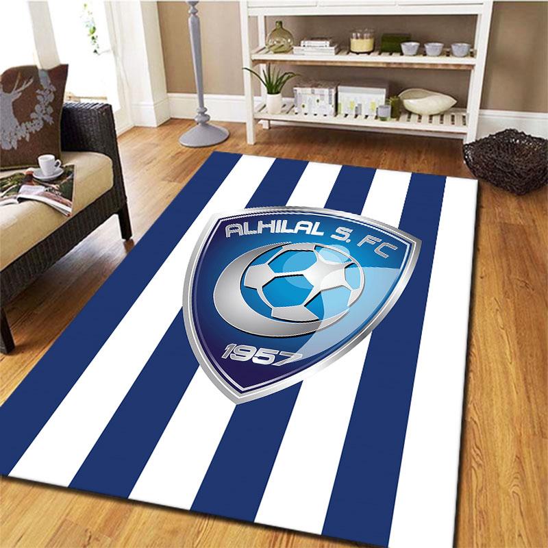 Al-Hilal Saudi FC Carpet Rug for Living Room Bedroom Home Sofa Decoration,Kids play Non-slip Floor Mat