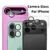 9D HD Ultra Clarity Clear Camera Lens Tempered Glass Film Case for IPhone 17 Pro Max Air 16 15 Ring Screen Protector Scratch Shockproof Cover Cap