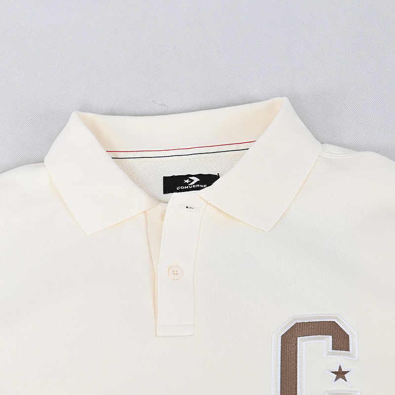 New Converse Premium Collared Crew Sweatshirt 10028004-A03