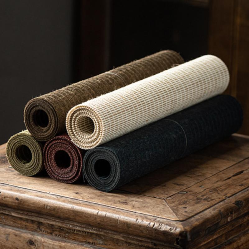 Teaware Accessories Waterproof Linen Tea Mat Vintage Heat Insulation Tea Flag Tea Ceremony Chinese Style Tea Cloth Home Decor