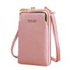 2025 Women's Korean Style Lychee Grain Large Capacity Crossbody Phone Bag & Wallet.