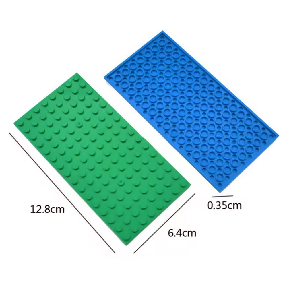 5 ШТ. 8x16 Точок Двостороння Основа-Пластина для Конструктора Маленькі Деталі Тонка Пластина Цеглинки DIY Креативні Навчальні Іграшки
