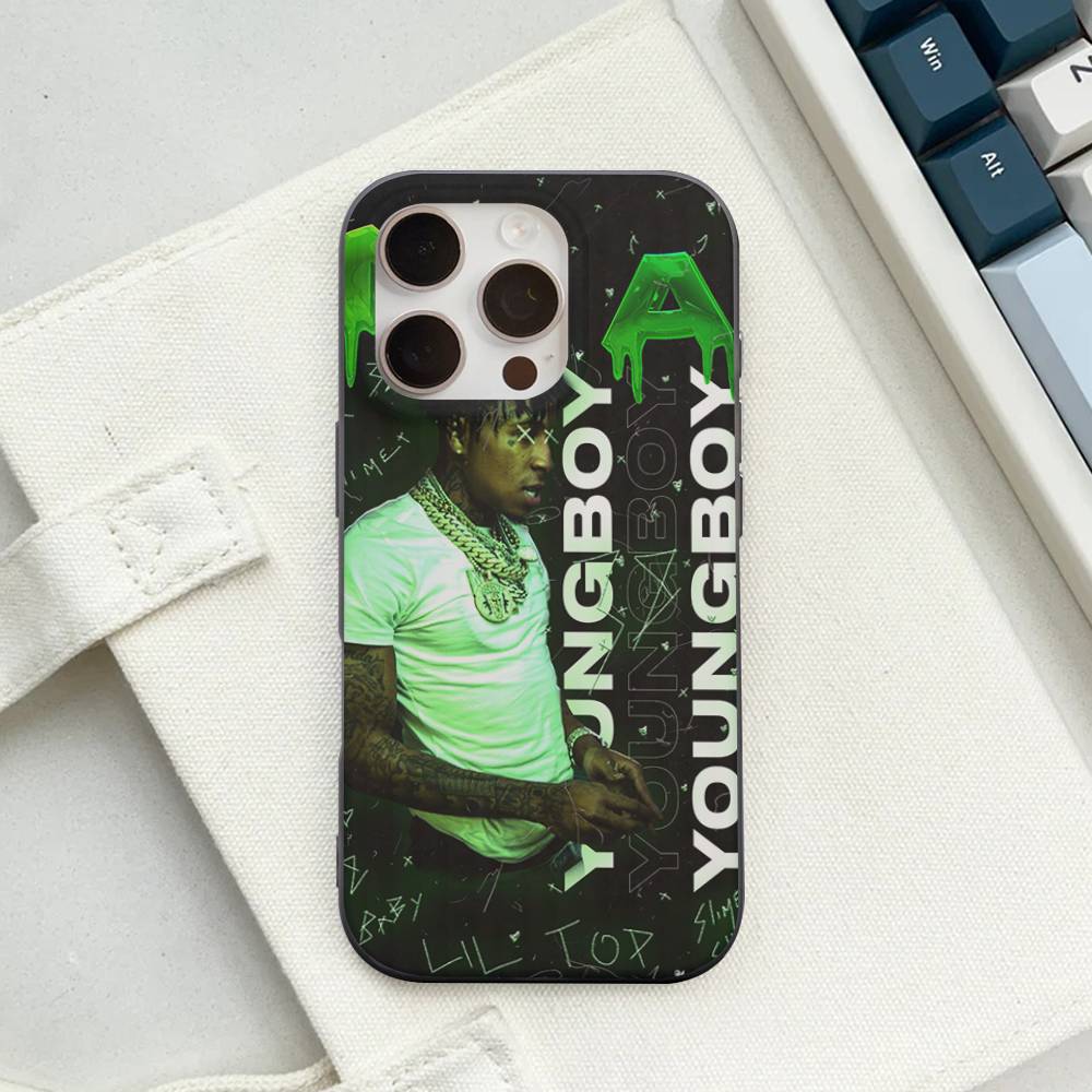 Rapper Youngboy Never Broke Again Phone Case For IPhone 17 16 15 14 13 12 11 Corrugated Frosted Soft Cover Anti-Slip